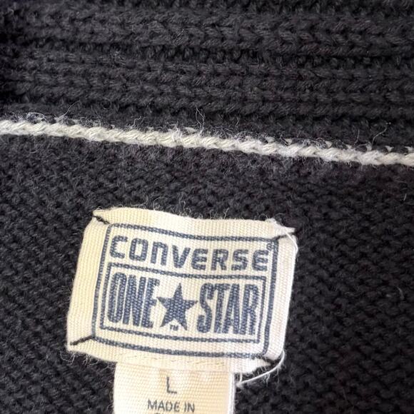 Converse Chunky Knit V-Neck Sweater - Picture 3 of 6